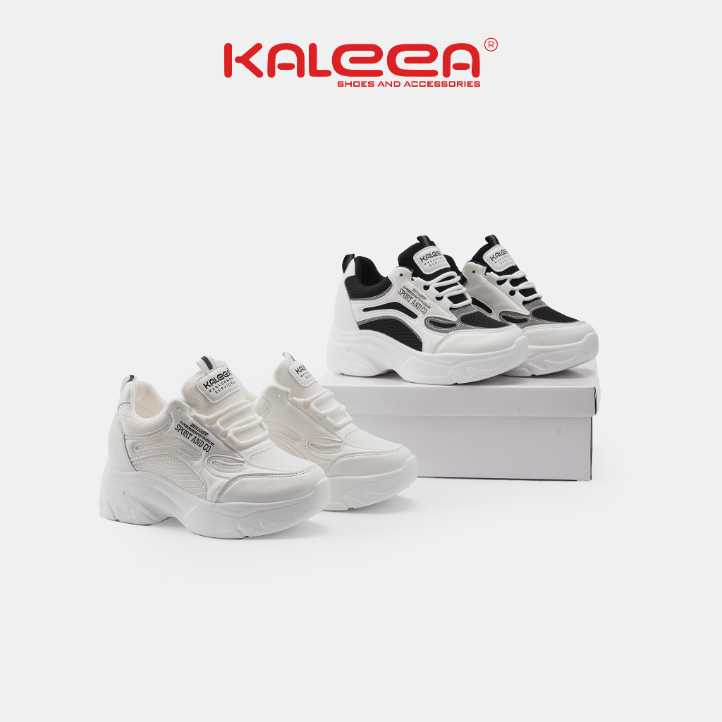 Ảnh Kaleea - Giày Thể Thao Nữ Độn Đế Cao 6p Sneaker Tôn Dáng Đi Nhẹ, Êm, Mềm - T60 [LẤY TĂNG SIZE] 3