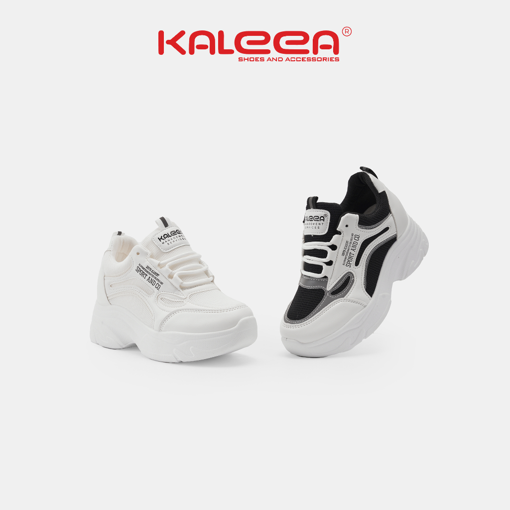 Ảnh Kaleea - Giày Thể Thao Nữ Độn Đế Cao 6p Sneaker Tôn Dáng Đi Nhẹ, Êm, Mềm - T60 [LẤY TĂNG SIZE] 2