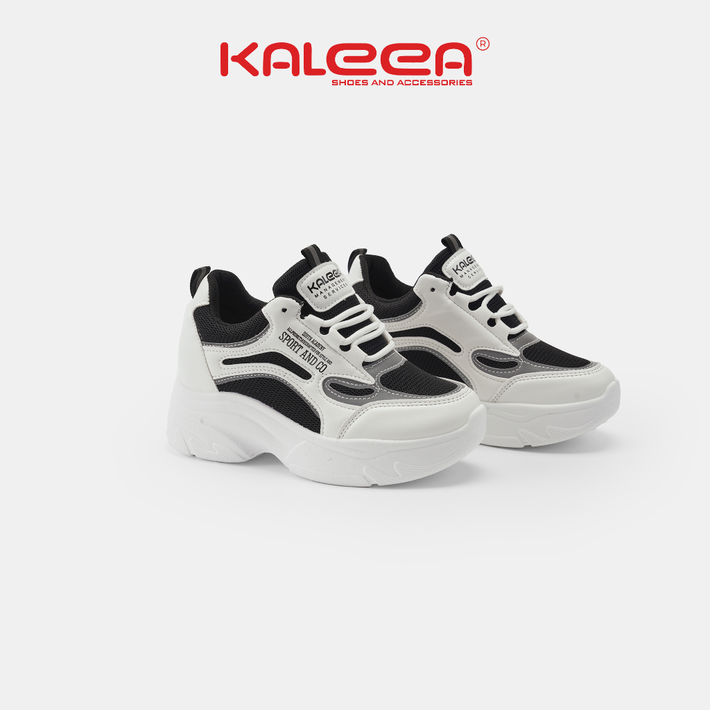 Ảnh Kaleea - Giày Thể Thao Nữ Độn Đế Cao 6p Sneaker Tôn Dáng Đi Nhẹ, Êm, Mềm - T60 [LẤY TĂNG SIZE] 4