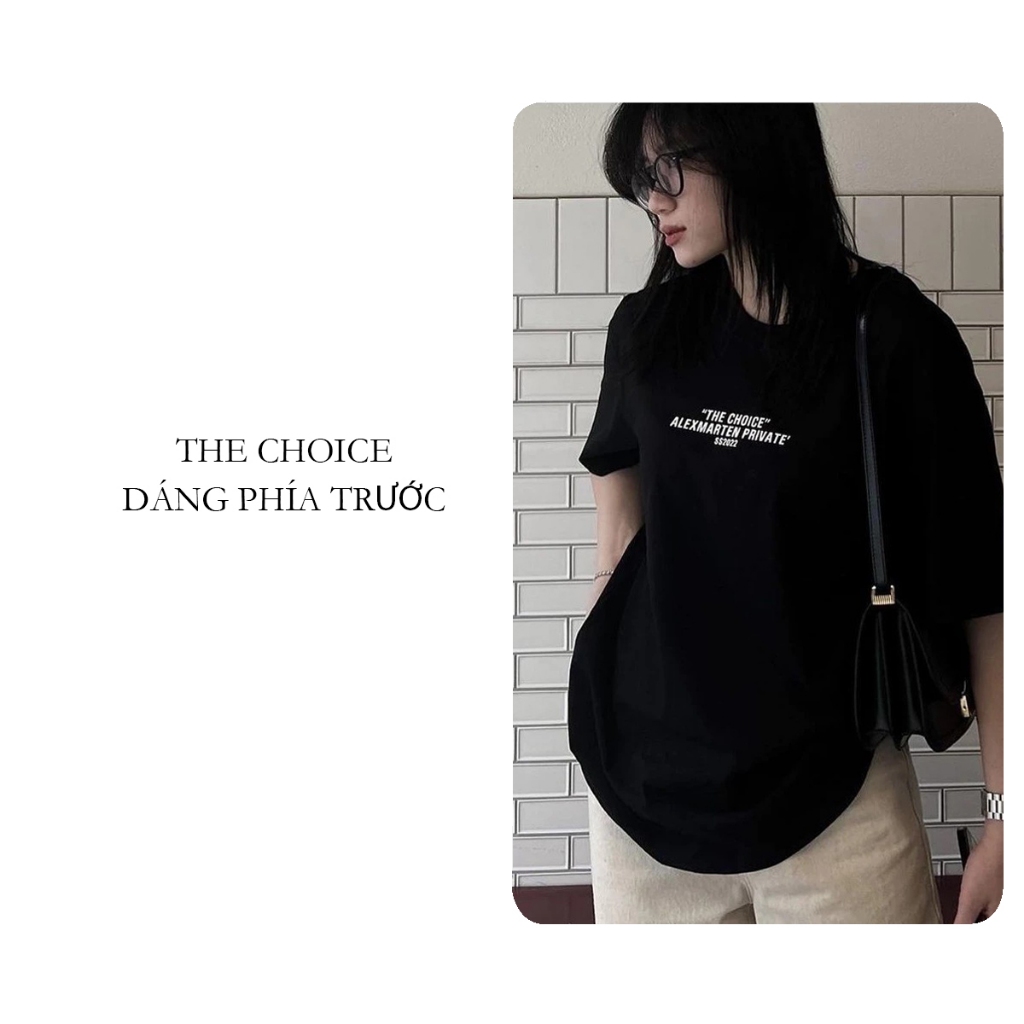 Áo thun nữ BLACKDOKI-THE CHOICE , áo phông hiện đại cá tính chất cotton dày dặn oversize