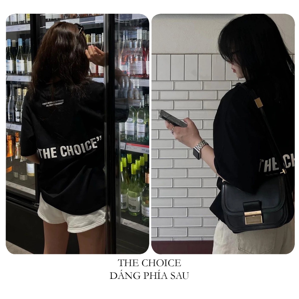 Áo thun nữ BLACKDOKI-THE CHOICE , áo phông hiện đại cá tính chất cotton dày dặn oversize