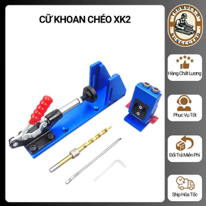 Bộ cữ khoan chéo kèm vam kẹp XK2 cao cấp BCKC-XK2 [Thomoc5.0]