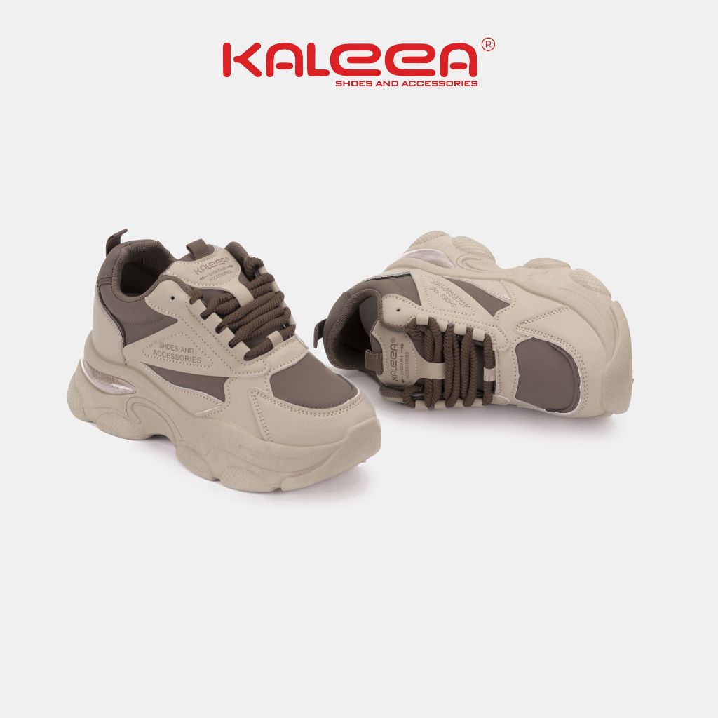 Ảnh Kaleea - Giày Thể Thao Nữ Độn Đế Cao 8p, Chất Da Mềm Đi Hack Dáng - T127 3