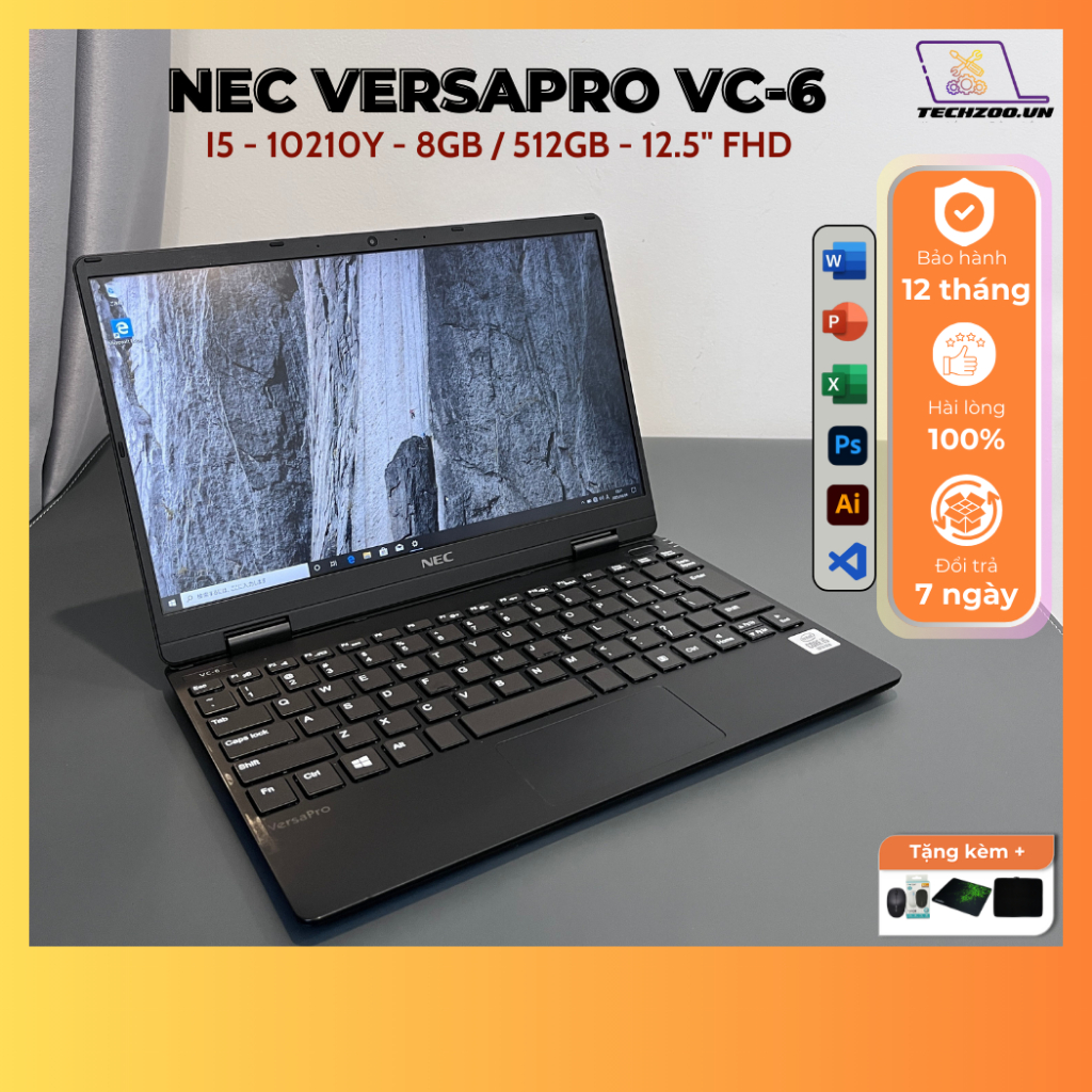 Laptop Mini NEC VersaPRO VC-6 I5-10210Y/8GB/512GB SSD/12.5