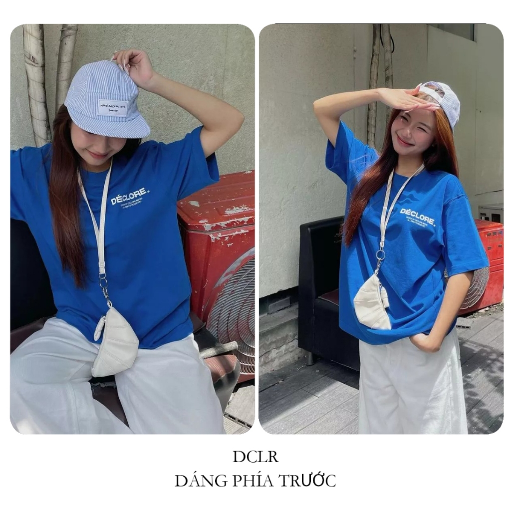 BLACKDOKI Áo thun unisex DCLR , áo phông basic hiện đại chất cotton 100% 2 chiều oversize nam nữ