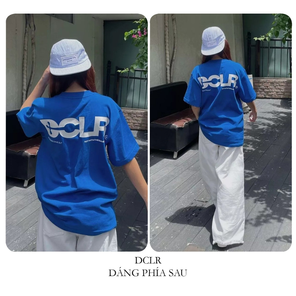 BLACKDOKI Áo thun unisex DCLR , áo phông basic hiện đại chất cotton 100% 2 chiều oversize nam nữ