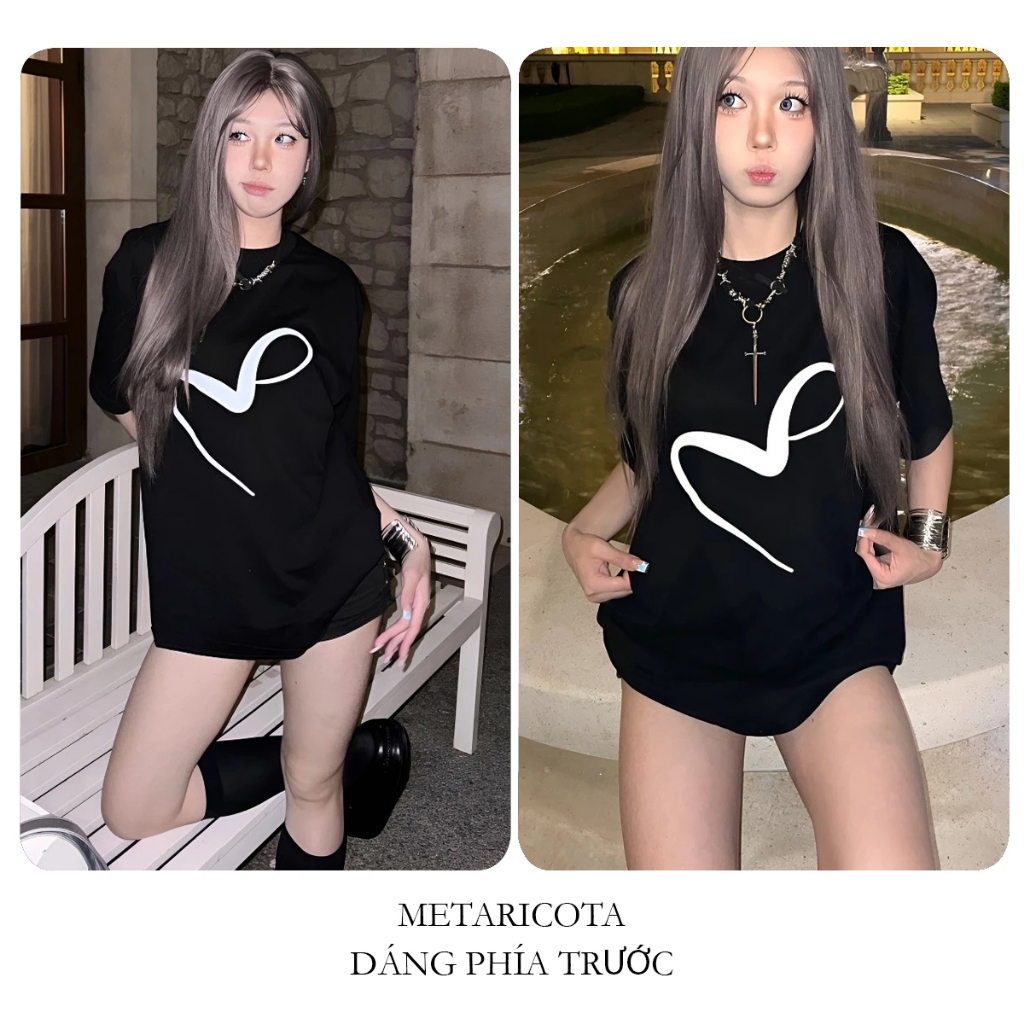 Áo thun overisze BLACKDOKI METARICOTA , áo phông basic hiện đại cá tính chất cotton dày dặn oversize