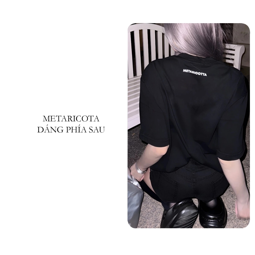Áo thun overisze BLACKDOKI METARICOTA , áo phông basic hiện đại cá tính chất cotton dày dặn oversize
