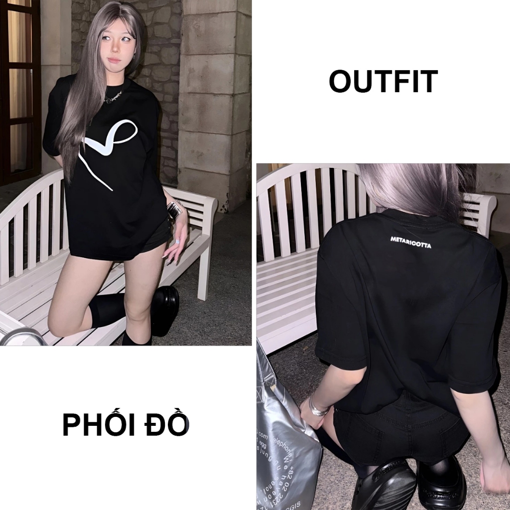 Áo thun overisze BLACKDOKI METARICOTA , áo phông basic hiện đại cá tính chất cotton dày dặn oversize