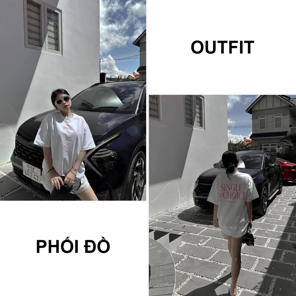 Áo thun nữ BLACKDOKI-SINGLE , áo phông basic hiện đại cá tính chất cotton dày dặn oversize