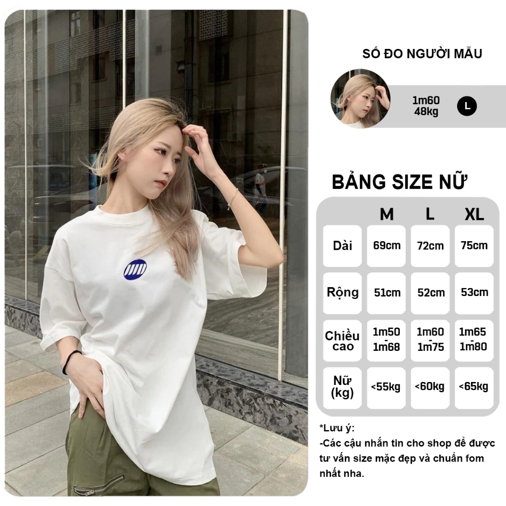 Áo thun nữ BLACKDOKI-BASIC LOGO , áo phông form rộng tay lỡ cá tính chất cotton dày dặn oversize hiện đại