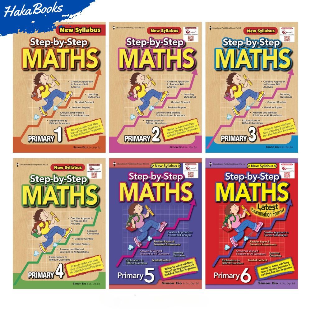 Bộ sách Step by Step Math – Sách toán Sing – 6 cuốn | Shopee Việt Nam