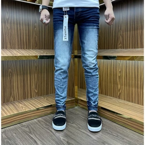 quần bò nam xanh pơ pồ xanh đậm trơn bốn cúc tang lụa