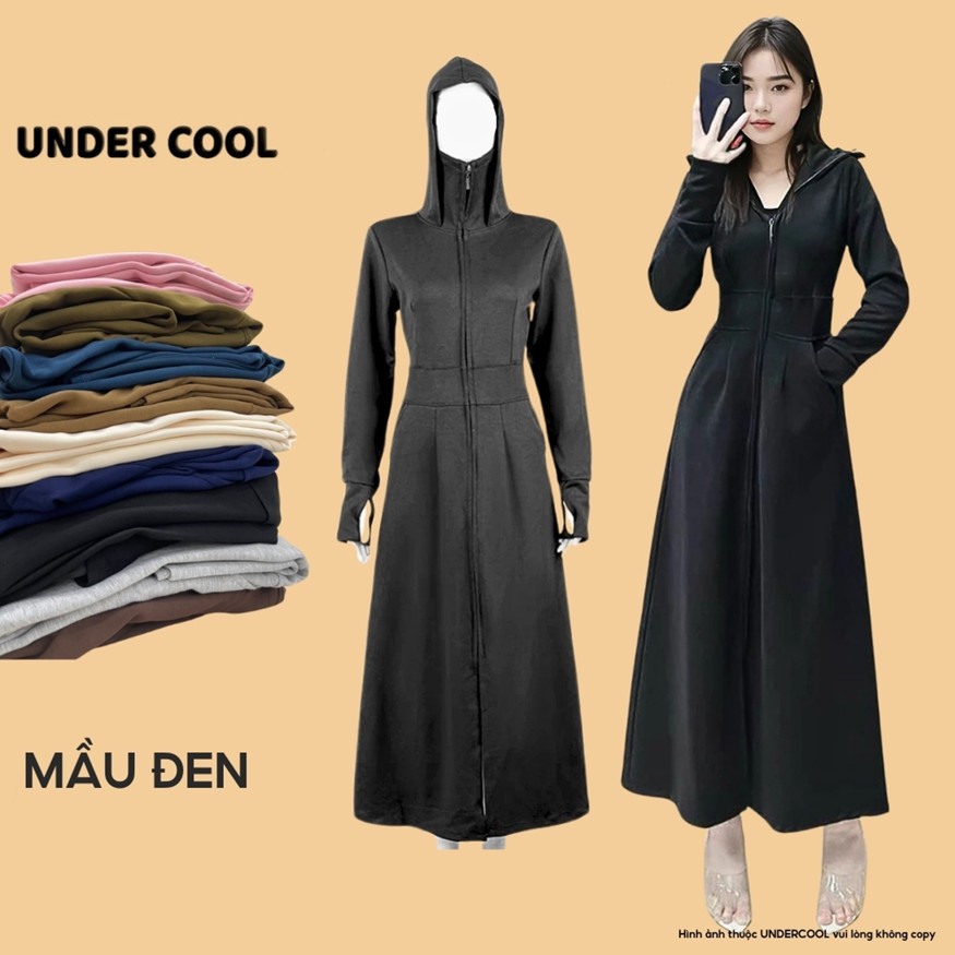 Áo Chống Nắng Dài Toàn Thân UNDERCOOL Umi dày dặn Chống Tia UV  Co Giãn Thoáng Mát- ACN04