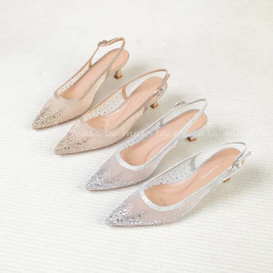 La Muse - Giày slingback đính đá lấp lánh Princess