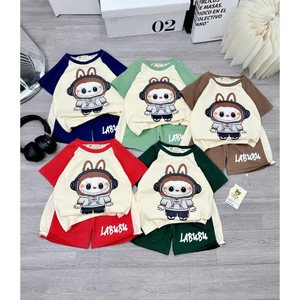 BỘ CỘC TAY LABUBU ĐEO TAI NGE SIZE CHO BÉ 6-18KG