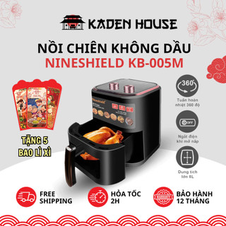Nồi Chiên Không Dầu KB5005M Nineshield 8L - 1350W, Công Nghệ Rapid Air - Bảo Hành 12T