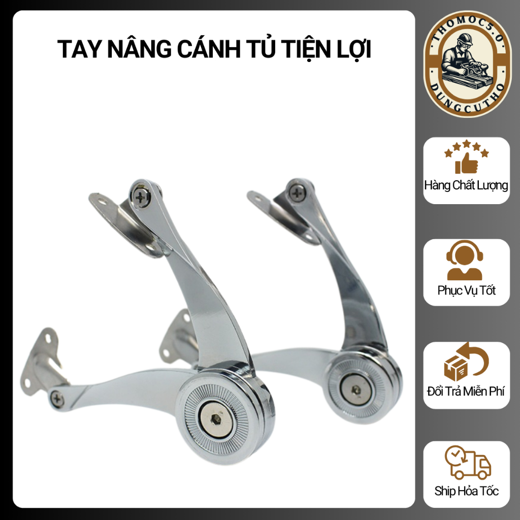 Tay Nâng Cánh Tủ Tiện Lợi, Tay Nâng Cánh Tủ Bếp Dừng Mọi Góc Độ - Phụ Kiện Nội Thất Không Thể Thiếu