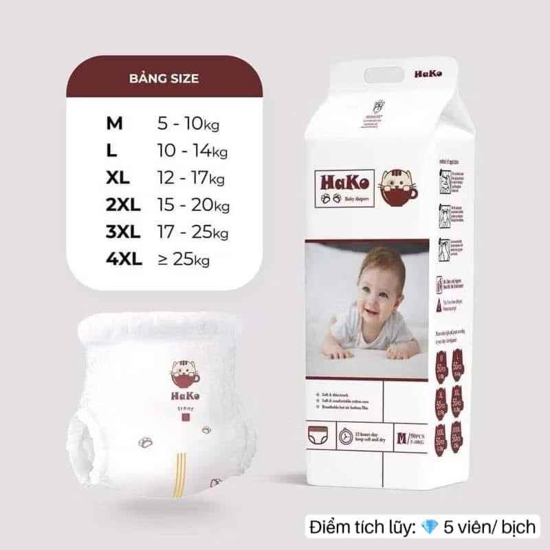 {Siêu Rẻ} TÃ BỈM HAKO XUẤT NHẬT M50/L50/XL50/XXL50/3XL50