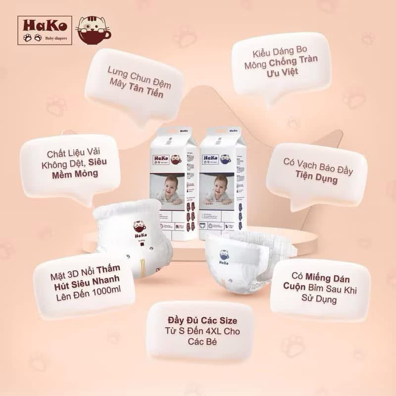 {Siêu Rẻ} TÃ BỈM HAKO XUẤT NHẬT M50/L50/XL50/XXL50/3XL50