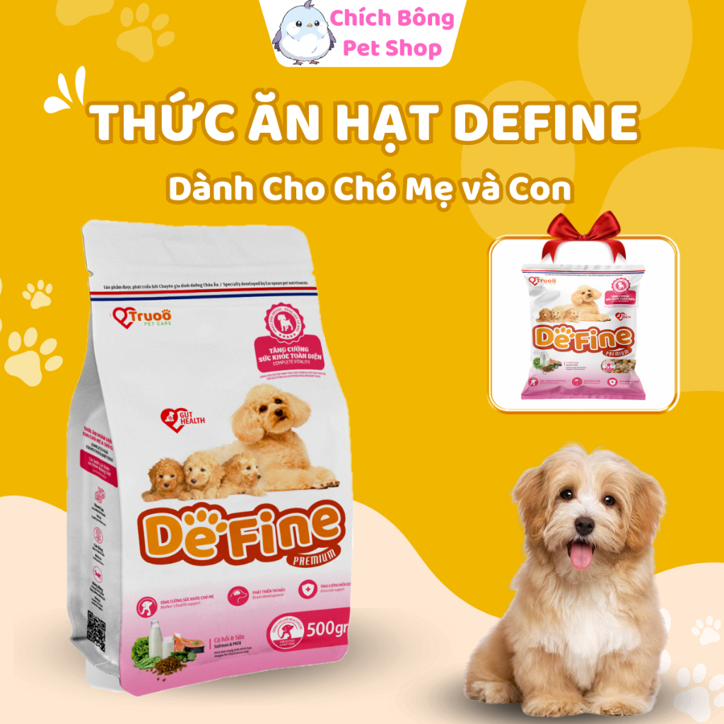 Thức ăn cho chó DeFine,đồ ăn dành cho chó mẹ và con hỗ trợ tăng cường ...