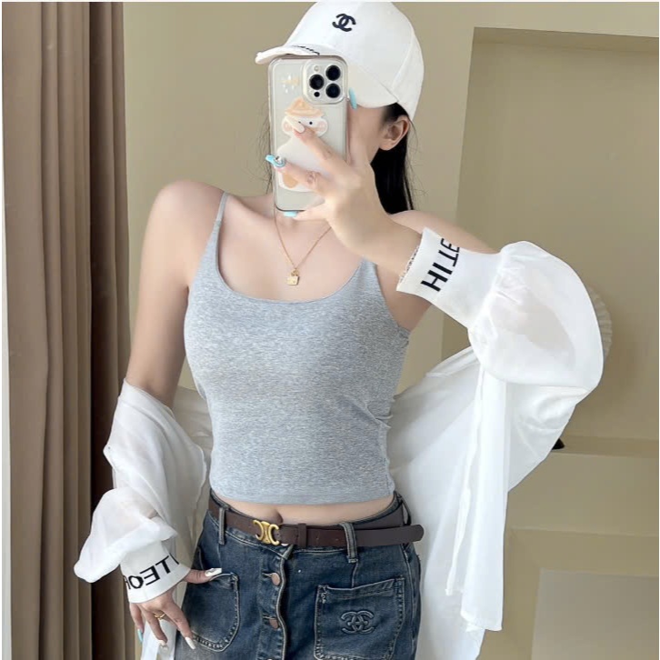 Áo bra cotton dáng lửng 626 (Loại 1 móc nhựa), Áo bra dây điều chỉnh được