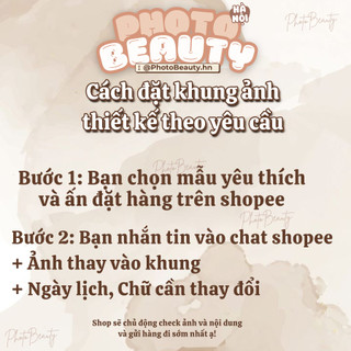 [TẶNG HỘP + RƠM] Khung Ảnh In Theo Yêu Cầu Để Bàn Thiết Kế Làm Quà Tặng Người Yêu, Valentine, Sinh Nhật,Kỷ Niệm Tình Yêu