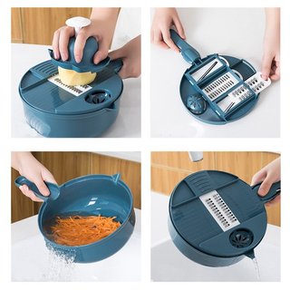 Bộ Nạo Sợi Rau Củ Quả Set 12 Món Bào Rau Củ Đa Năng