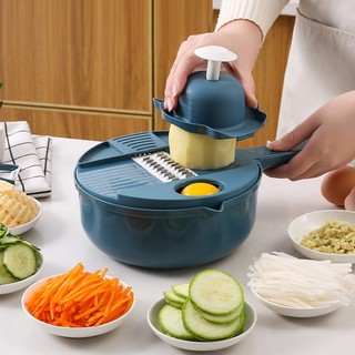 Bộ Nạo Sợi Rau Củ Quả Set 12 Món Bào Rau Củ Đa Năng