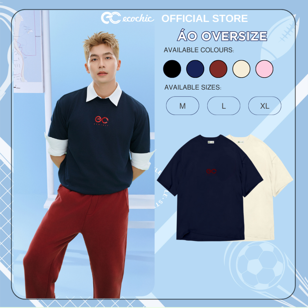 Áo Thun Local Brand ECOCHIC SSSIZZLE TSHIRT Chính Hãng Form Rộng Phông Nam Nữ Unisex Oversize 100% Cotton B135
