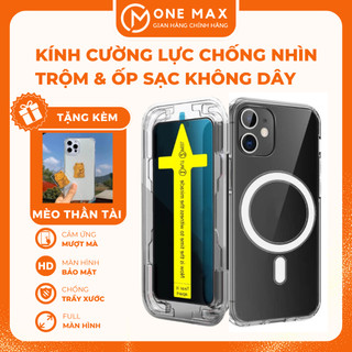 [COMBO]Kính cường lực chống nhìn trộm khung tự dán & Ốp sạc không dây cho IP x/xr/xs/11/12/13/14/15/16/pro/plus/promax