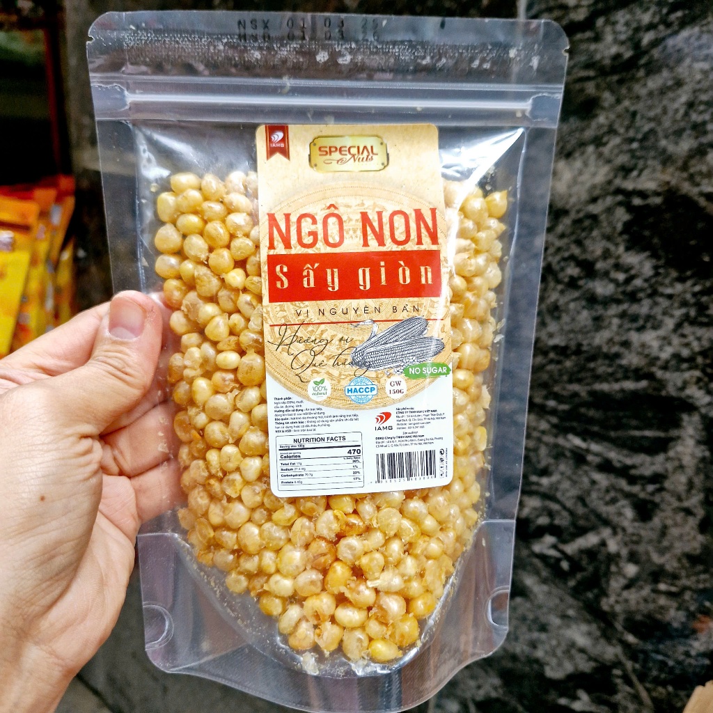 Ngô Nếp Sấy Giòn/Xóc Mắm Ớt IAMG Hương Vị Quê Hương | Shopee Việt Nam