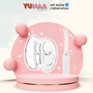 [Y306] Bộ Khay Trộn Kem Nền Mica Trong Suốt - Có Nắp Đậy - Chống Gỉ, Dễ Vệ Sinh