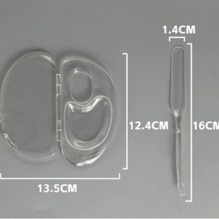 [Y306] Bộ Khay Trộn Kem Nền Mica Trong Suốt - Có Nắp Đậy - Chống Gỉ, Dễ Vệ Sinh
