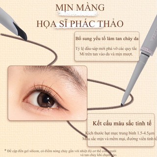 [Y309] Bút Gel Kẻ Mắt VEECCI - Ngòi 1.3mm - Màu Nhiên, Không Thấm Nước, Lâu Trôi 50mg