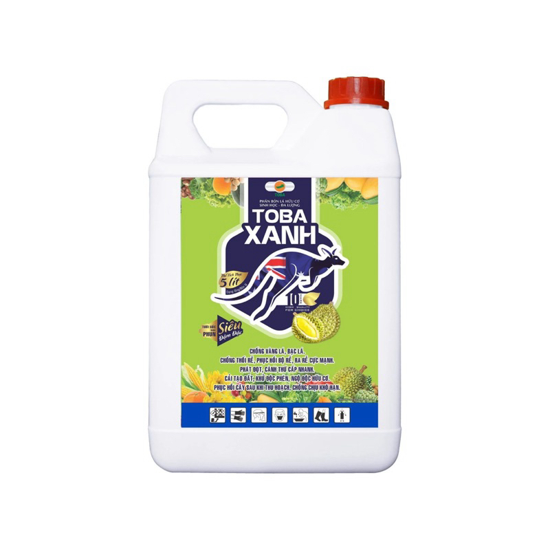 TOBA Xanh ( chính hãng) - Chai can 5L
