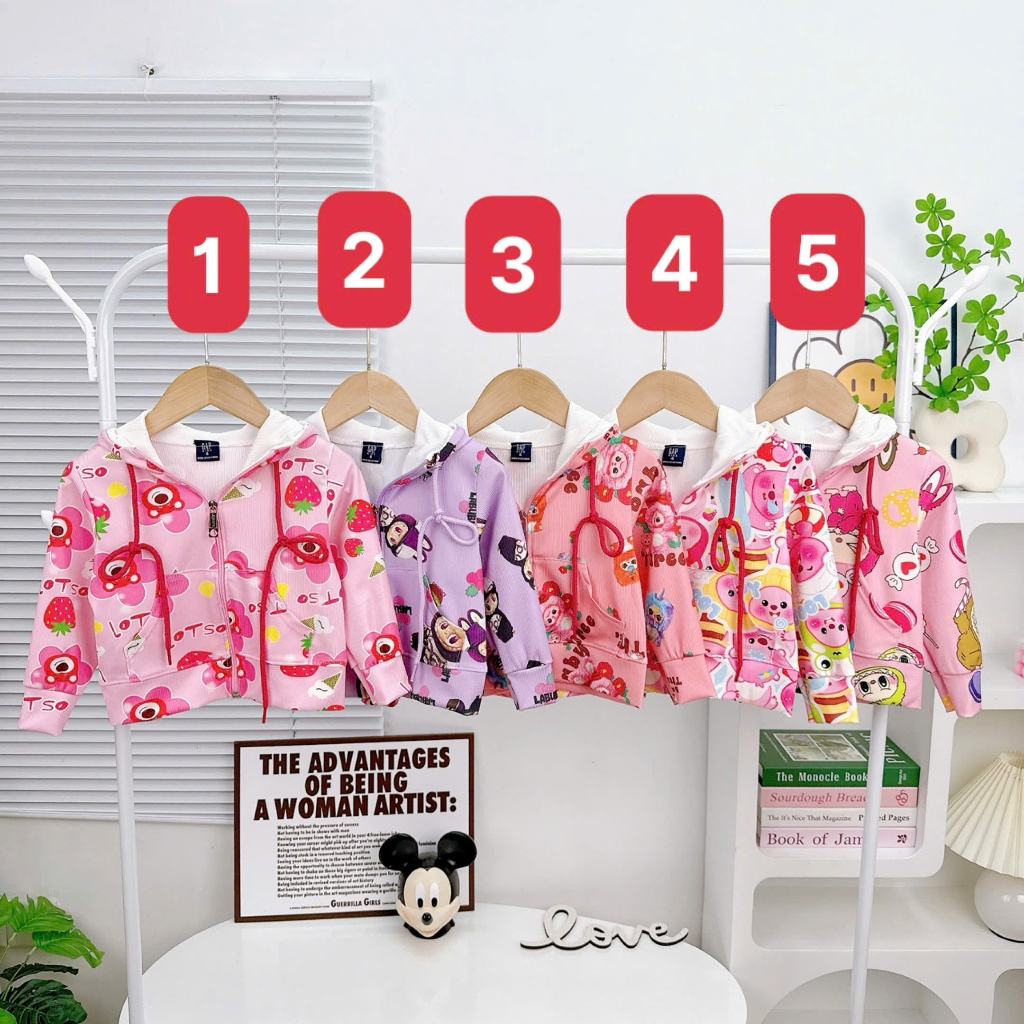 Áo Khoác Vải Tăm Lạnh Cho Bé Gái AN-06