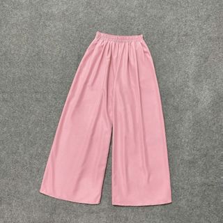 Quần bigsize nữ lưng chun co giãn ống xuông thoải mái vải lụa mềm mịn hoạt động thoải mái cho nàng -Q530