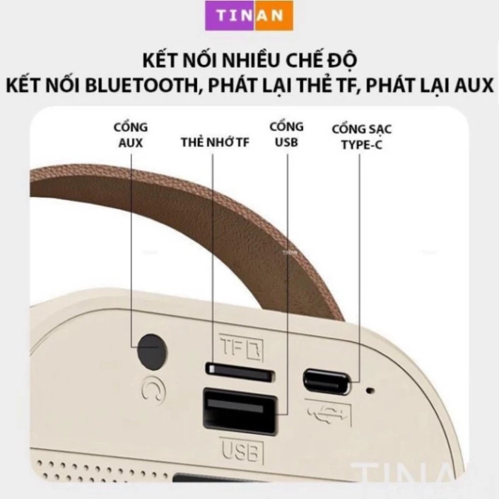 Loa Bluetooth, Loa Karaoke Mini K12 Sạc Pin Không Dây, Âm Thanh Hay Bass Chuẩn Tặng Kèm 2 Míc Hát