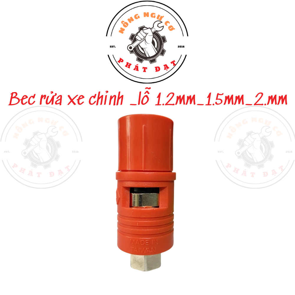 Bec rửa xe ĐÀI LOAN mỏ vịt, ren 14mm, chỉnh gom rè được, lõi sứ, bền, bắn mạnh, chắc chắn