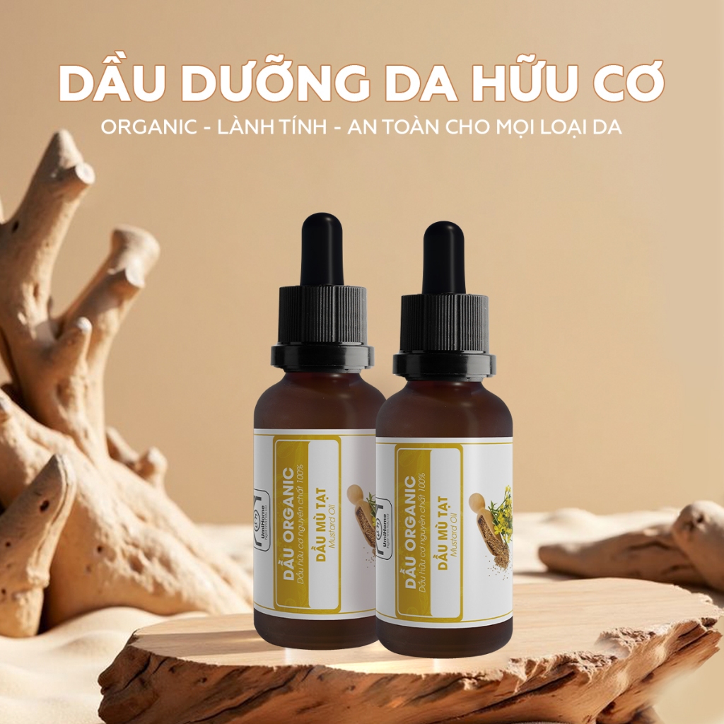 Ảnh Dầu Mù Tạt Nguyên Chất UMIHA 10/ 30ml Dưỡng Ẩm Làm Sạch Da, Ngăn Ngừa Mụn Trứng Cá 2