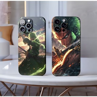 Miếng dán Skin Mặt lưng Sau full viền Onepiece Zoro Dành Cho 16 pro max 15 pro max 14 pro max 13 pro max 12 pro max
