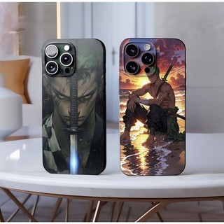 Miếng dán Skin Mặt lưng Sau full viền Onepiece Zoro Dành Cho 16 pro max 15 pro max 14 pro max 13 pro max 12 pro max