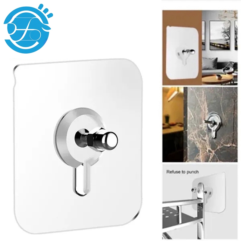 Chất Lượng Cao Vít Không Đục Lỗ Mạnh Mẽ Tự Dính Hút Hút Hút Móc Treo Tường Móc Treo Cho Nhà Bếp Phòng Tắm Dụng