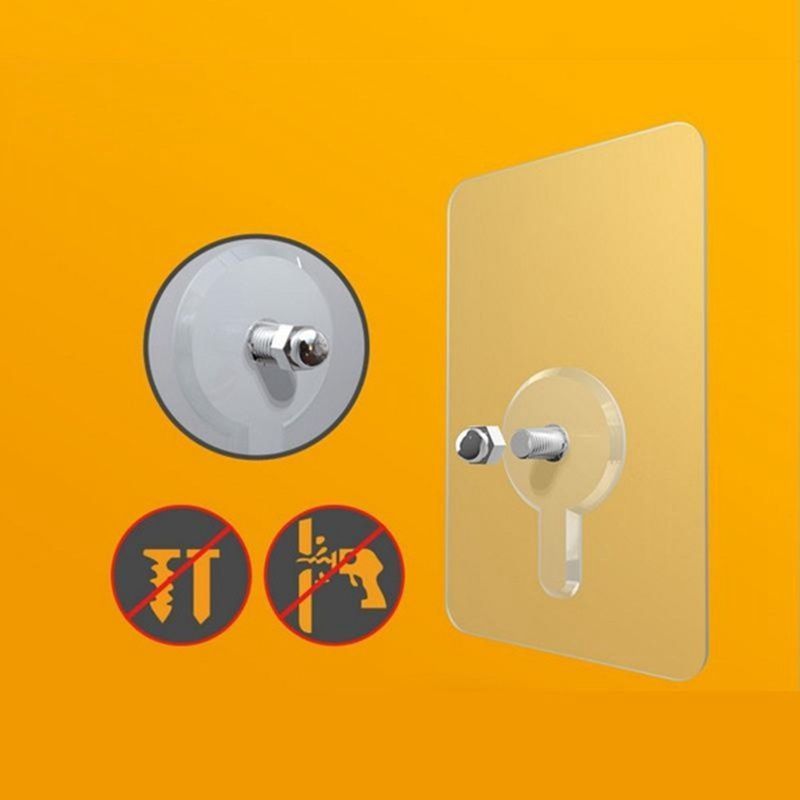 Chất Lượng Cao Vít Không Đục Lỗ Mạnh Mẽ Tự Dính Hút Hút Hút Móc Treo Tường Móc Treo Cho Nhà Bếp Phòng Tắm Dụng