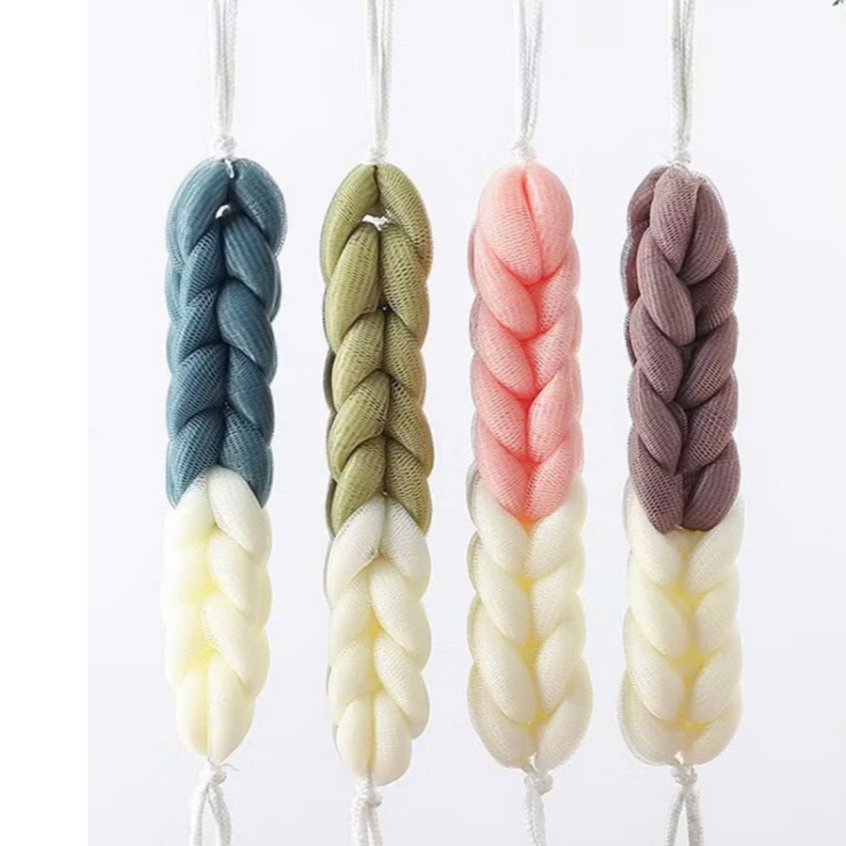 Bông Tắm Dài Cọ Cao Cấp 2 Màu, Bông Tắm Mềm Mại Tẩy Tế Bào Chết Chăm Sóc Da