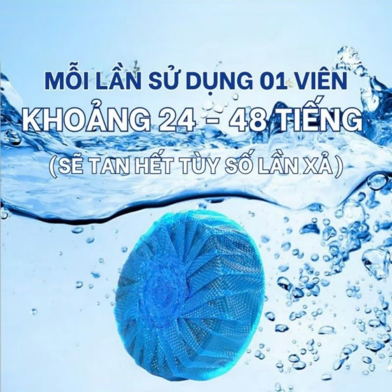 Viên thả bồn cầu vệ sinh khử mùi gọn nhẹ tiện dụng viên tẩy bồn cầu xả bay các vệt bám bẩn mùi hôi khó chịu bệt vệ sinh