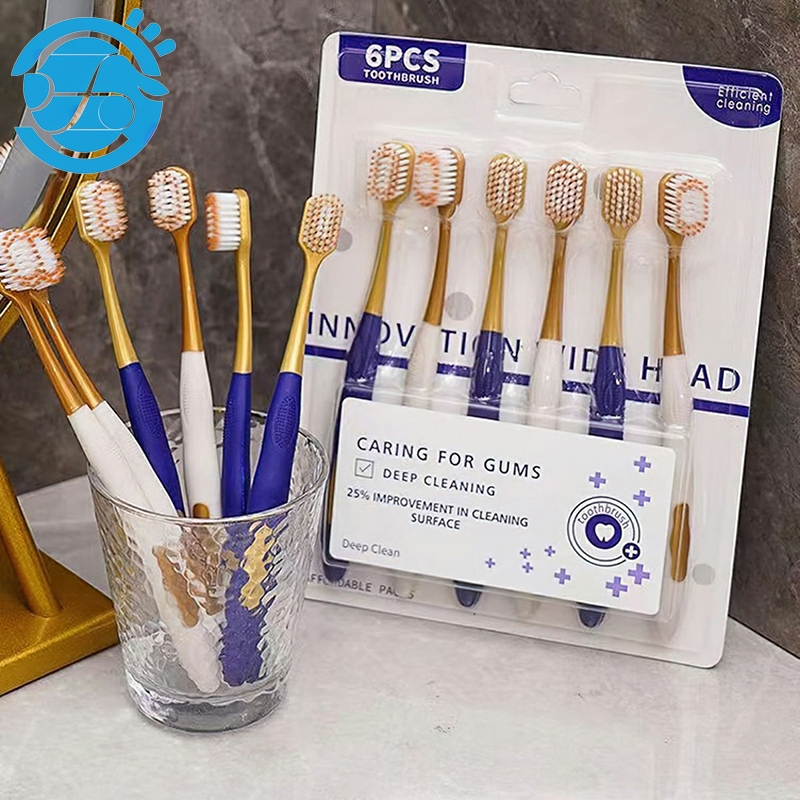 Vỉ 6 Bàn Chải Đánh Răng Nội Địa Trung Lông Mềm Siêu Êm