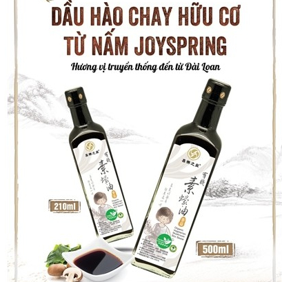 Dầu hào chay hữu cơ JoySpring Organic Mushroom Soy Sauce
