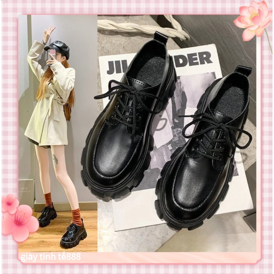 🔥Còn hàng🔥Giày Oxford phong cách Hàn Quốc giày da tăng chiều cao đế dày nữ